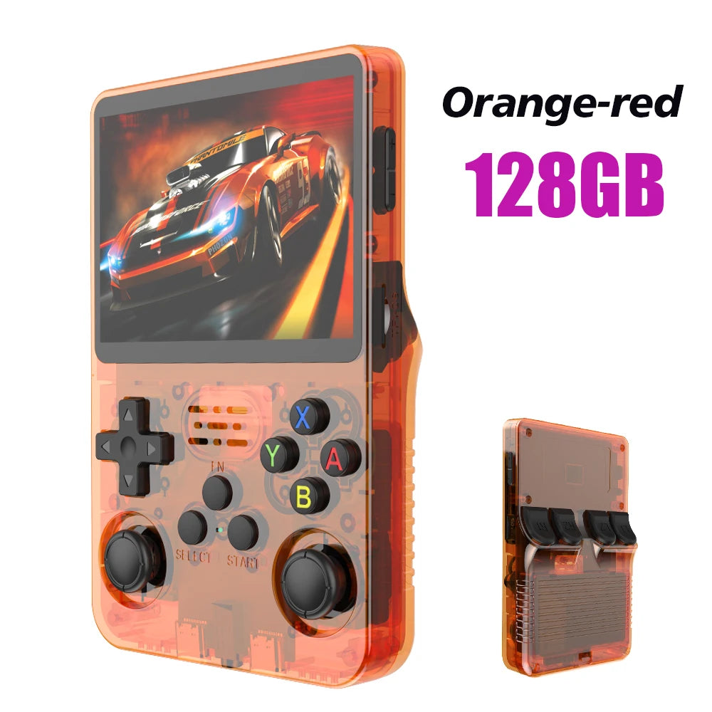 R36S 128GB Retro Handheld Game Console - 3.5" IPS Screen, 128GB Games