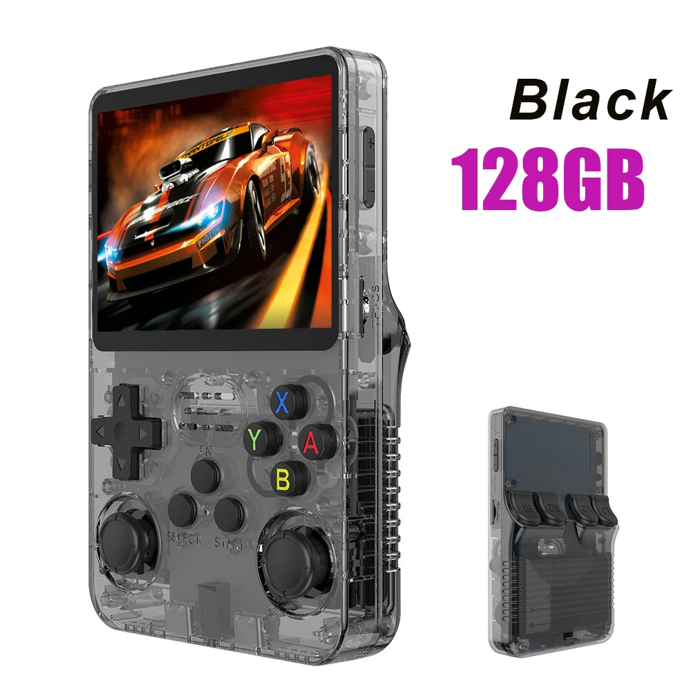 R36S 128GB Retro Handheld Game Console - 3.5" IPS Screen, 128GB Games