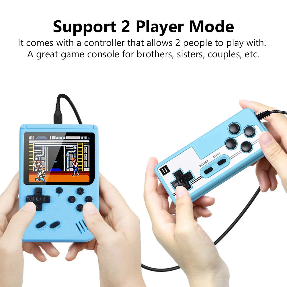 500-in-1 Portable Handheld Game Console for Kids - Mini Electronic Video Game Toy