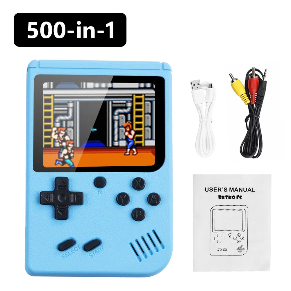 500-in-1 Portable Handheld Game Console for Kids - Mini Electronic Video Game Toy