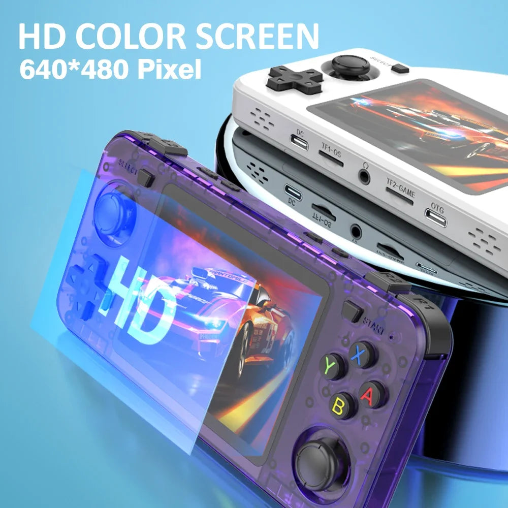 R36H Retro Game Console - 3.5" IPS Screen, 15,000 Games, 3000mAh, 128GB